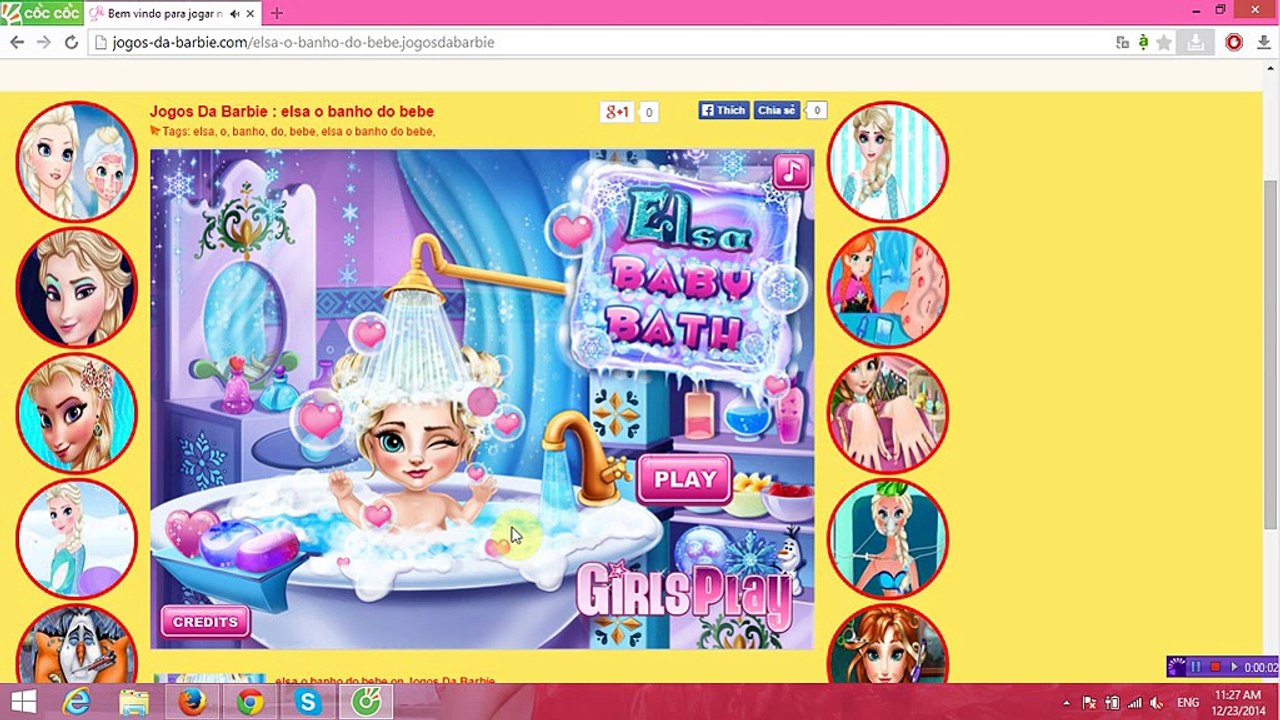 Jogar Elsa o banho do bebe em Jogos Da Barbie