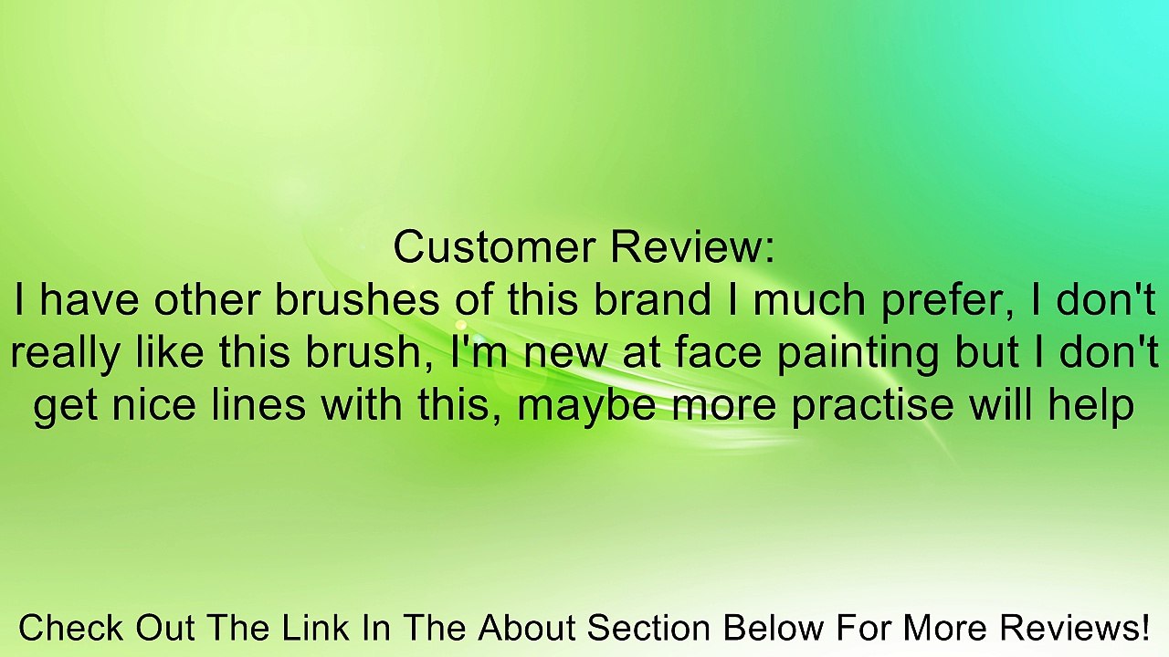 Mehron Paradise Brush - Petal Tip Review
