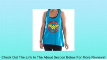 Wonder Woman Logo Juniors Blue Tank Top (Small) Review