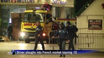 Ten injured in van attack on French Christmas market