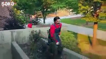 Süper Mario Efektli Parkur Sporu Yapmak