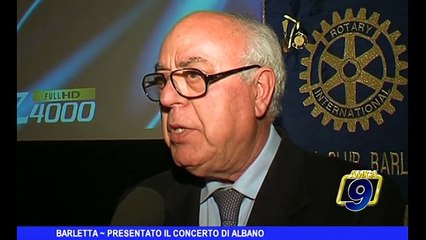 BARLETTA | Presentato il concerto di Albano