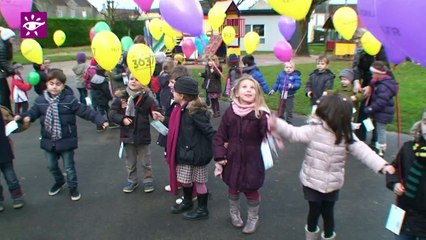 Téléthon Calvados 2014 - Basly - Lâcher de ballons