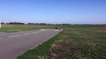 85 YZ wheelies crash