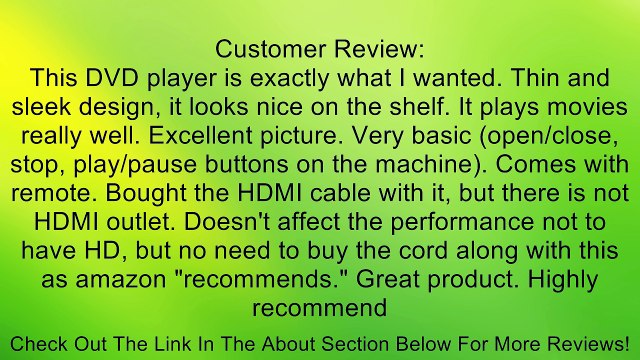 Sylvania SDVD1602 Auto Load Compact Progressive Scan SDVD Player Review