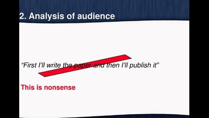 How to write a scientific paper
