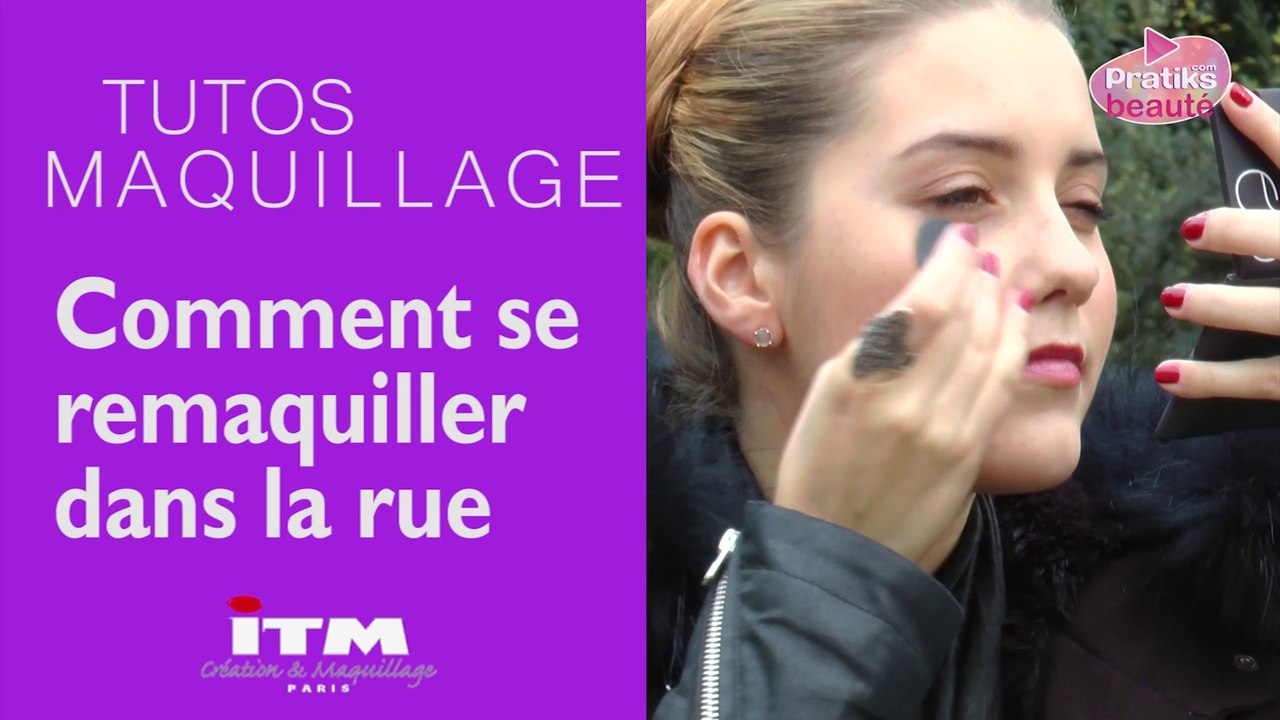 Comment se remaquiller dans la rue - astuces maquillage
