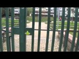 Aversa (CE) - Parco Balsamo chiuso per prevenire atti vandalici (22.12.14)