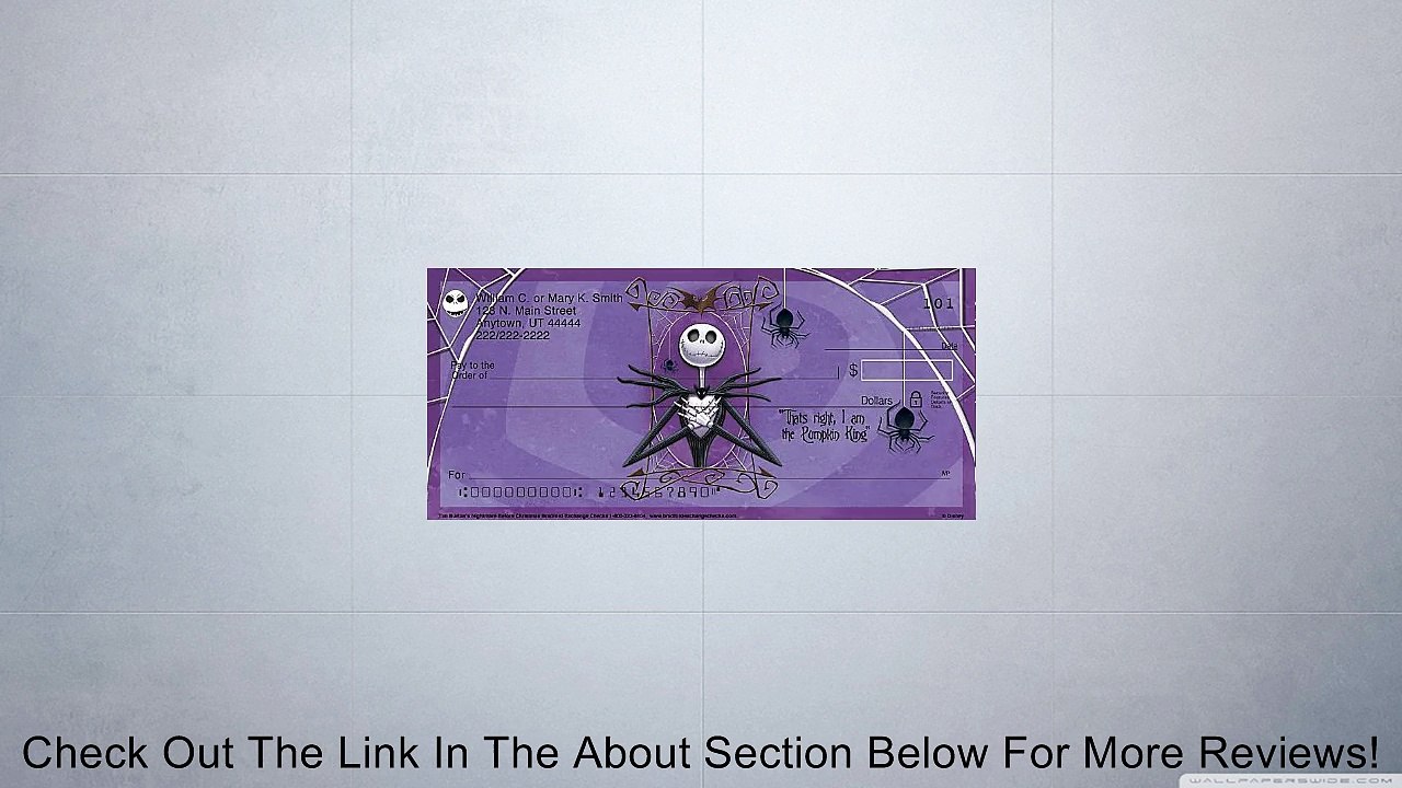 The Nightmare Before Christmas Personal Checks: 2 Full Boxes - 240 Checks Review
