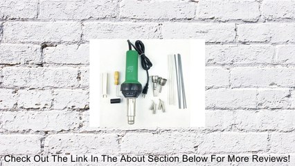 New 1500w Plastic Welder Gun Hot Air Vinyl +Speed Welding Nozzle+ Extra He+rod Review