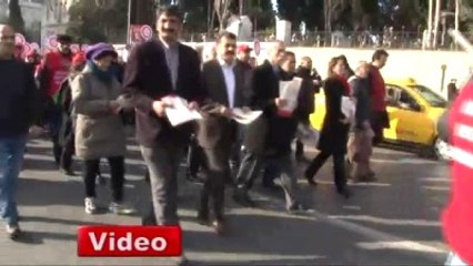 Disk Üyelerinden 'Asgari Ücret' Eylemi
