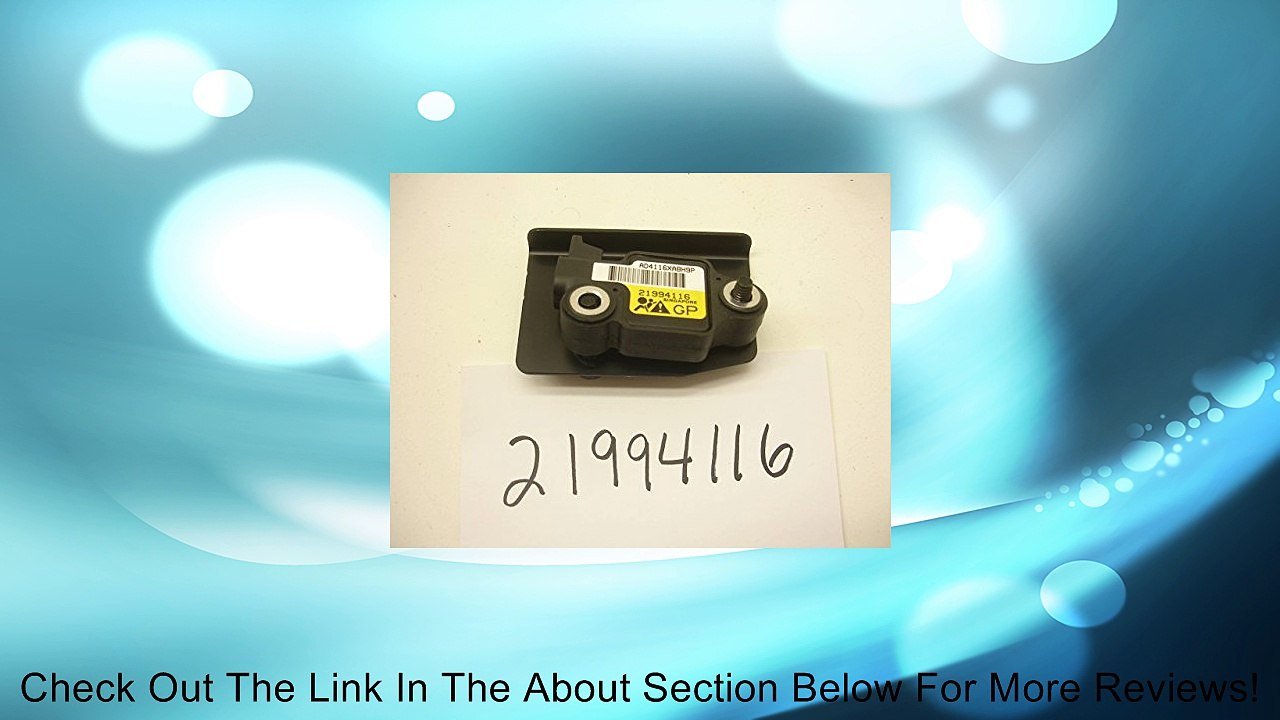 2006-08 PONTIAC GRAND PRIX FRONT IMPACT AIR BAG SENSOR 21994116 Review