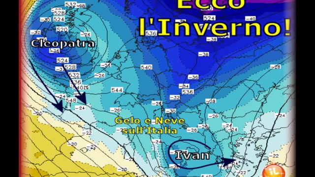 Meteo - arriva gelo e neve sull'Italia nel fine settimana ( ilmeteo.it)