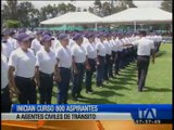 800 aspirantes a agentes civiles de tránsito inician curso de formación