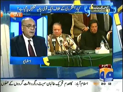 Peshawar Attack-Pakistan Army ask Imran Khan to Called OFF his Protest Najam Sethi