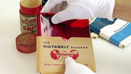 Le Dictabelt, support sonore des années 1950