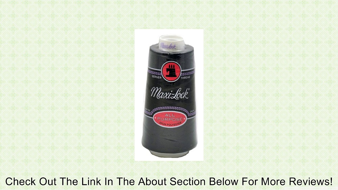 Maxi-Lock Black Serger Thread, 3000 Yard Cone Review