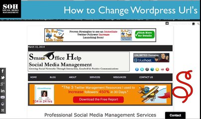 Wordpress Tutorial 2014 - How to Change Wordpress URL