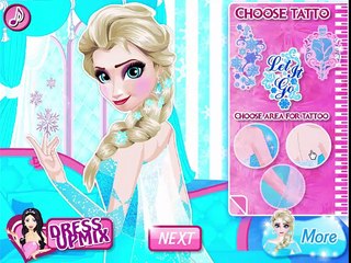 Karlar Ülkesi Prensesi Elsa Dövme Yap