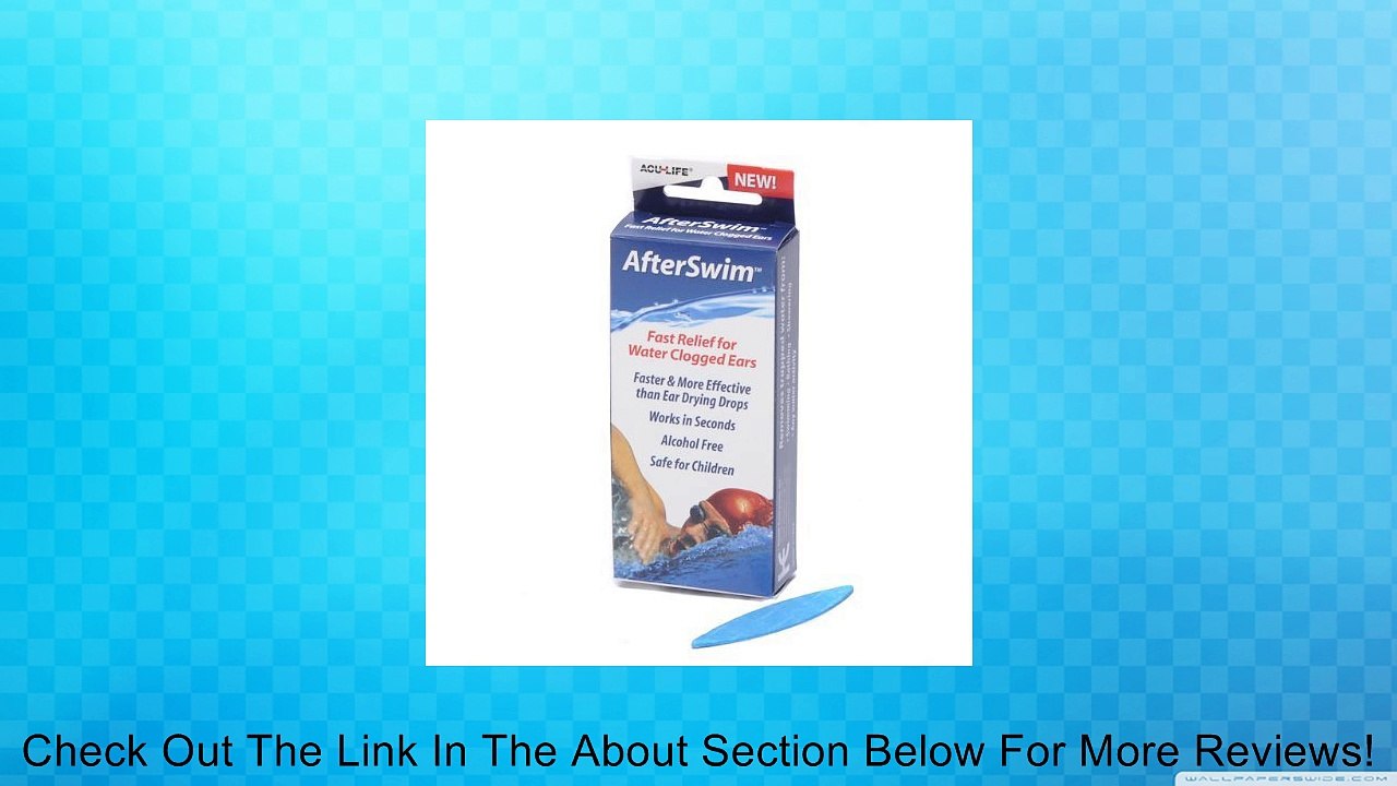 AcuLife AFTER SWIM FAST RELIEF FOR WATER CLOGGED EARS 4 Ct Review