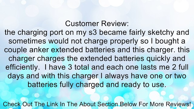 Hyperion Wall Charger with USB for Samsung Galaxy S3 / SIII (Fits OEM, Standard Size Replacment Battery, Extended Battery and 7000mAH Battery) Review
