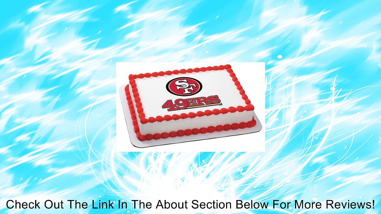 NFL San Francisco 49ers ~ Edible Cake Image Topper Review