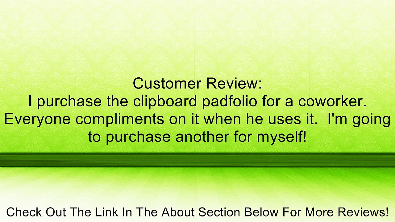 Black Clipboard Padfolio By BAGS FOR LESSTM Review