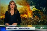 Incendio en Chimborazo