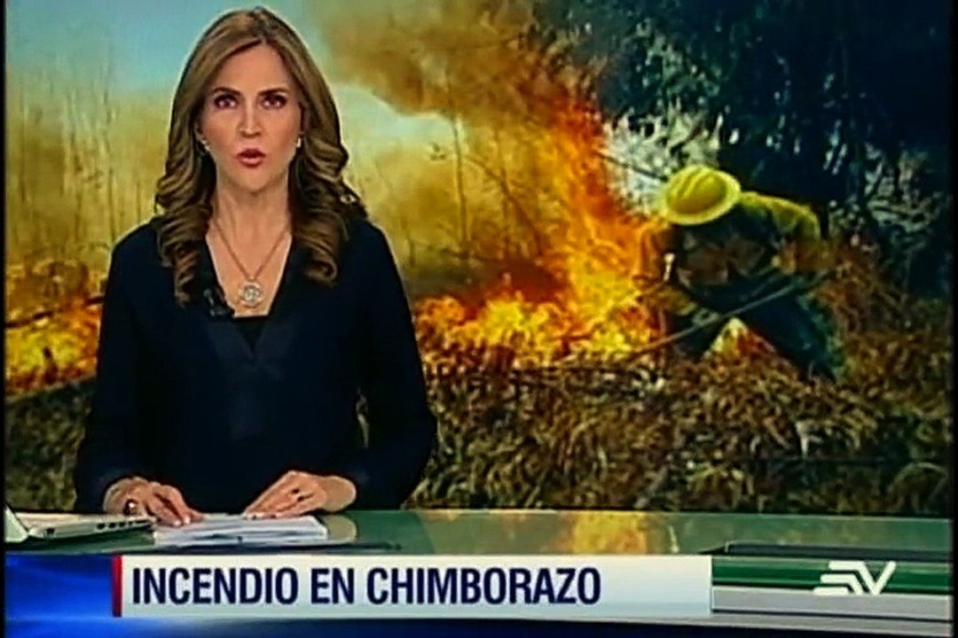 Incendio en Chimborazo