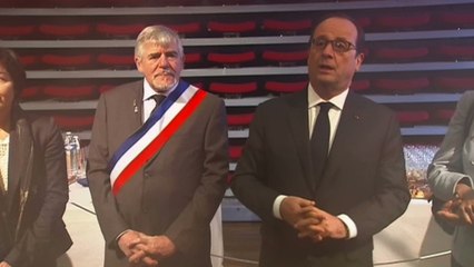 Déclaration lors du vin d'honneur avec la population de Miquelon-Langlade
