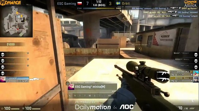 99Damage Arena #3 - Orbit vs. ESC Gaming (de_overpass) Map2