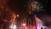 Avesnes-sur-Helpe: feu d'artifice après la descente du Père Noël