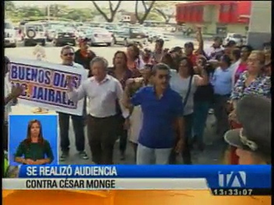 Se realizó audiencia contra Cesar Monge