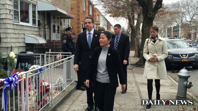Gov. Cuomo Visits Wenjian Liu's Widow