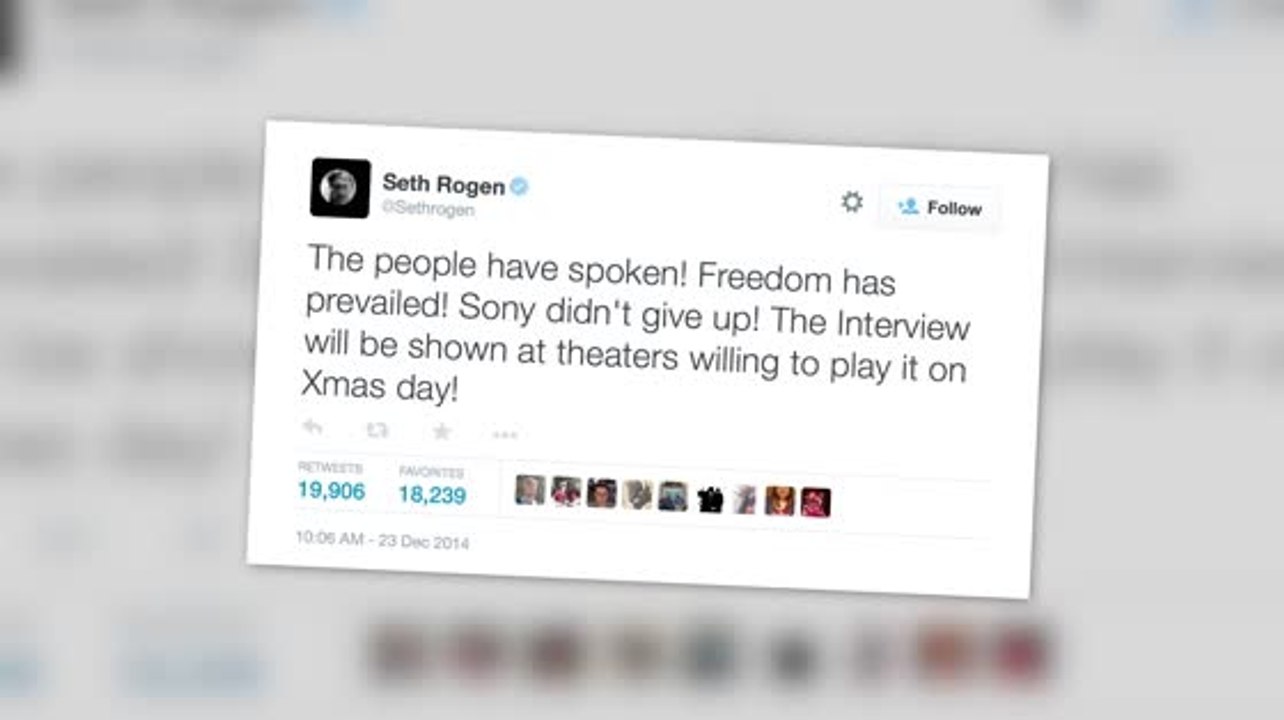 Freedom Prevails! The Interview Will Be Released