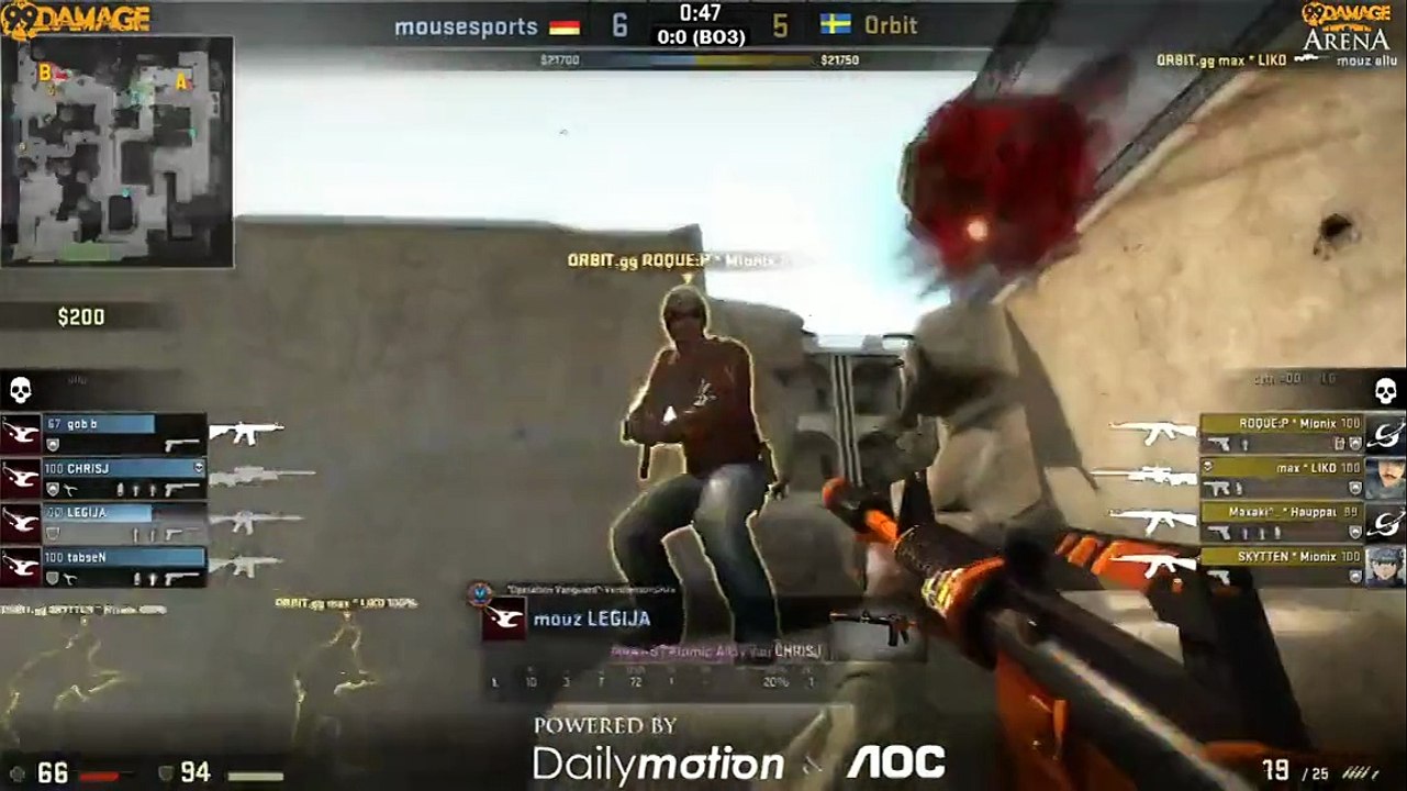 99Damage Arena #3 - Orbit vs. mousesports (de_dust2) Map 1