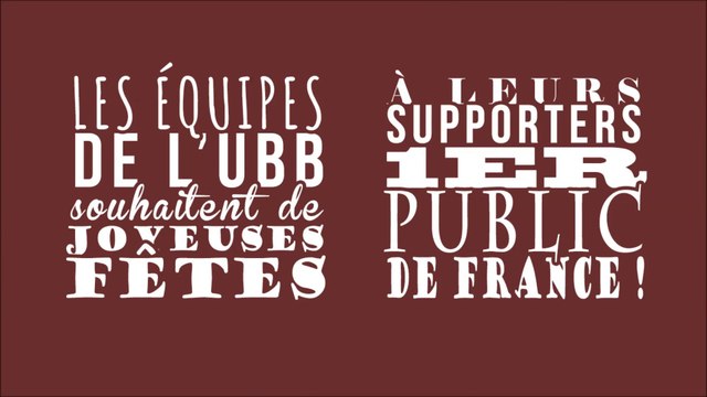 ESPOIRS UBB : LES ESSAIS DE LA PHASE ALLER 2014-2015