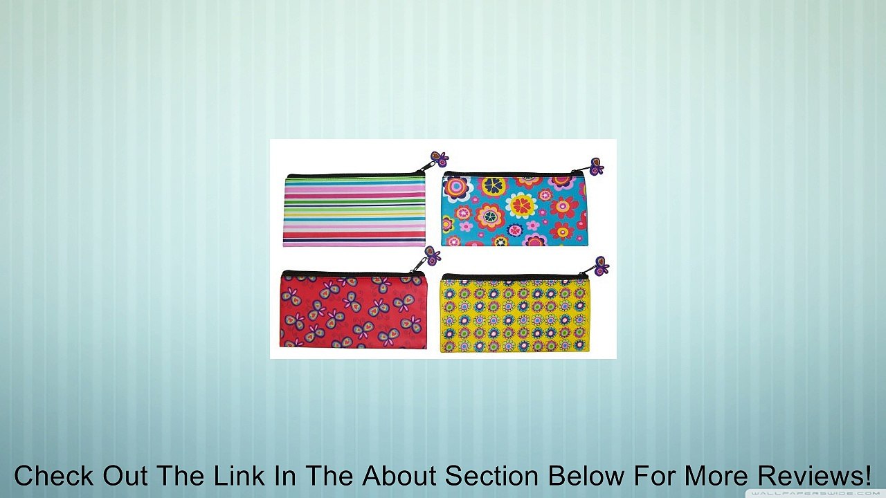 Inkology Blissful Garden Pencil Pouch with Charm Zipper Pull, 8.75 x 4.5 Inches, Single Pouch, Design Color May Vary (689-3) Review