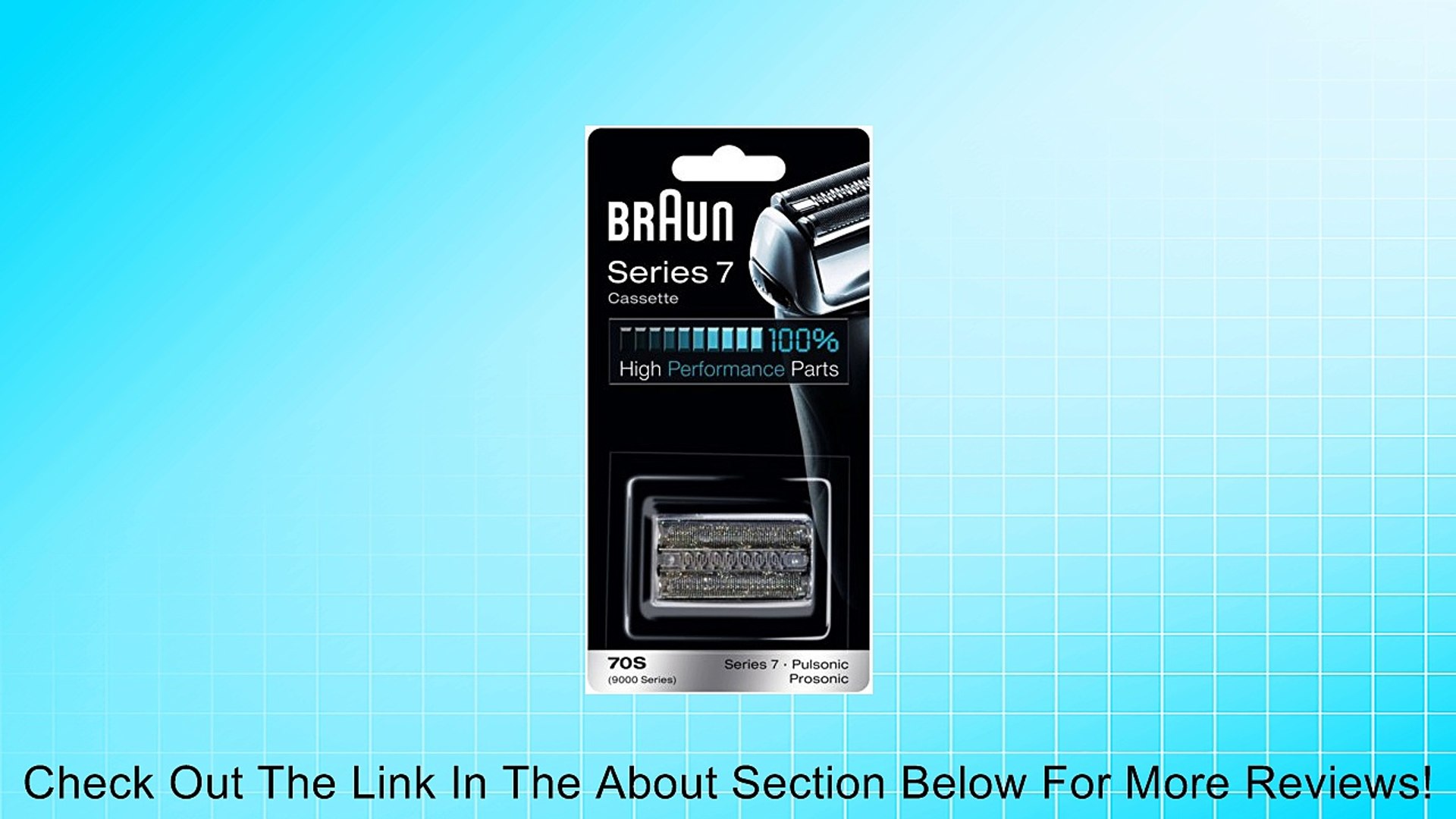 BRAUN 70s Series 7 Pulsonic - 9000 Series Shaver Cassette - Replacement  Pack Review - video Dailymotion