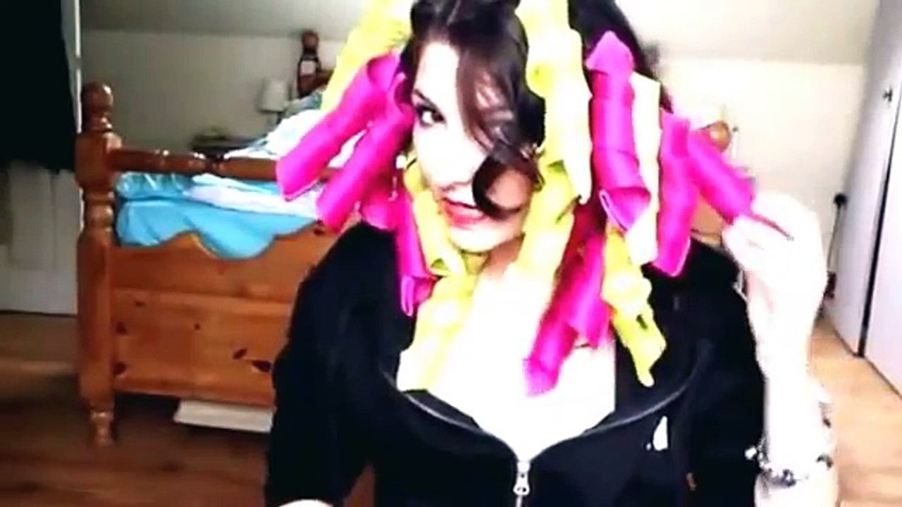HOW TO & REVIEW No Heat Curls Curlformers Hair Rollers Using 16inch 40cm Long Hair Curlers YouTub