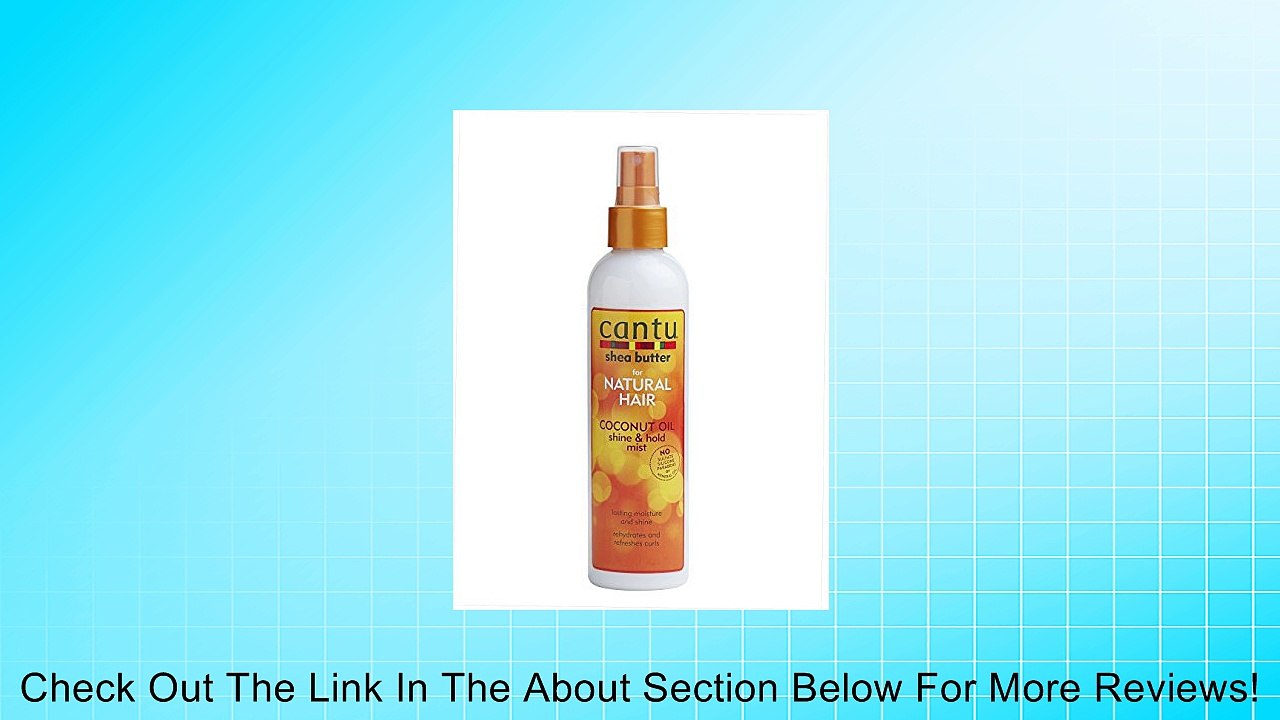 Cantu Shea Butter Coconut Oil Shine and Hold Mist, 8.4 Fluid Ounce Review