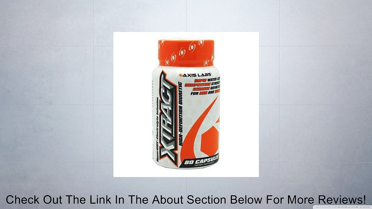 Axis Labs Xtract High-Definition Diuretic - 80 Capsules Review