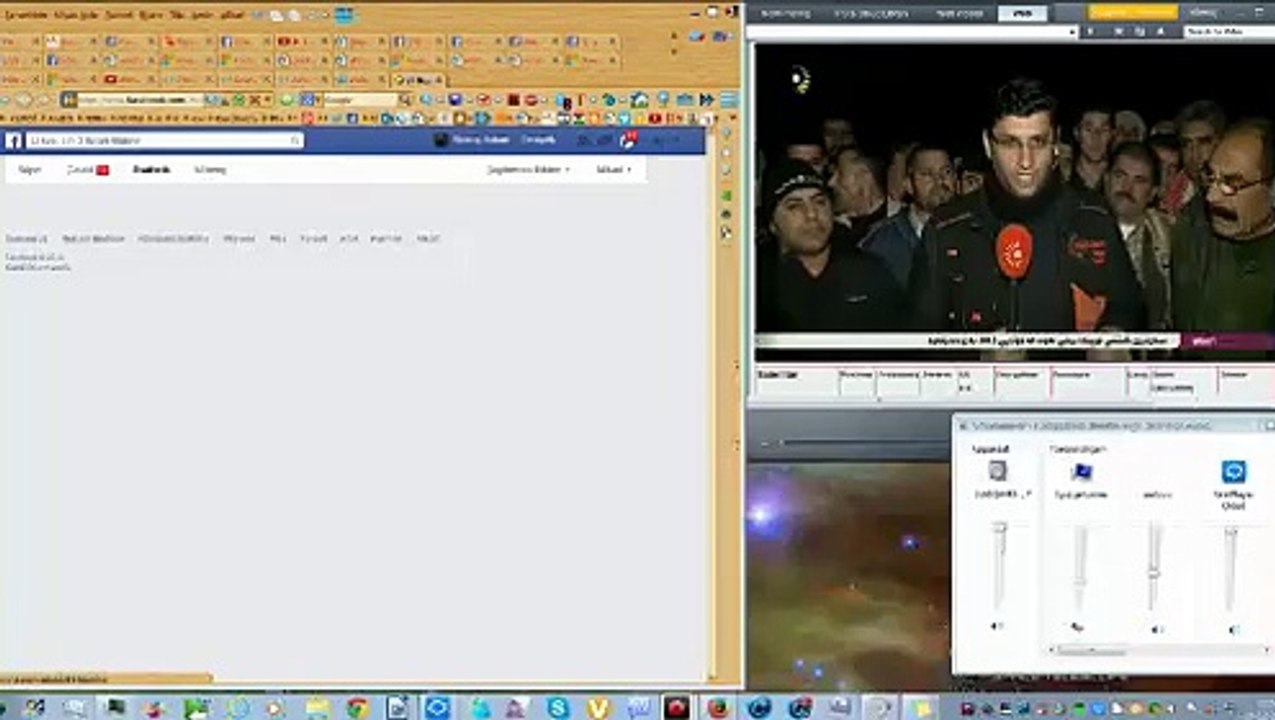 Cengawerê Êzidiyan Qasim Şeşo Şingalê diparêze. 23yê 12a 2014an. Rûdaw tv