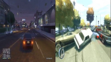 GTA V vs GTA IV - Sürüş Özellikleri
