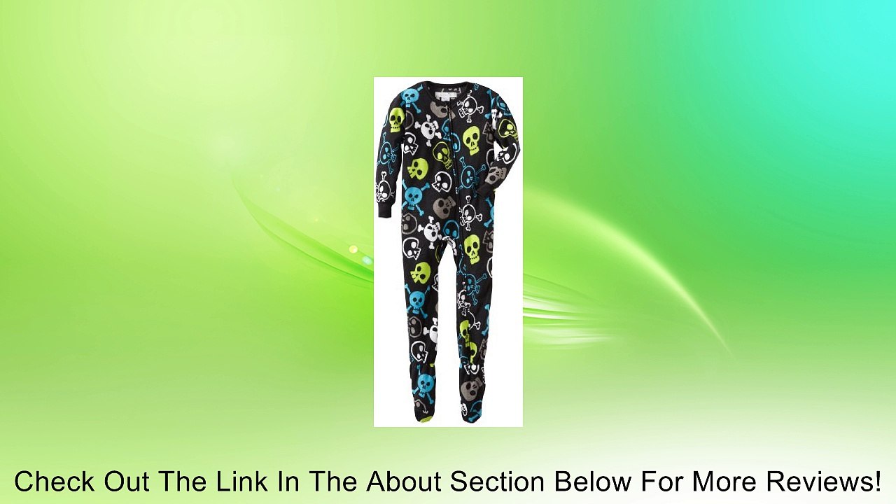 Skull Footed Pajamas for Boys XL/14-16 Review