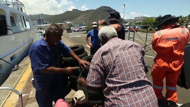 Team Vestas Wind recover stricken boat