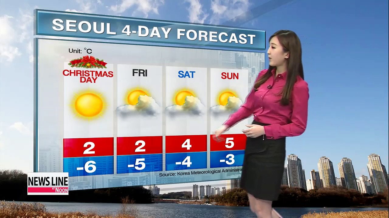 Mild temps forecast for Christmas Eve
