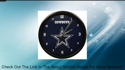 NFL Dallas Cowboys Black Rim Basic Clock Review
