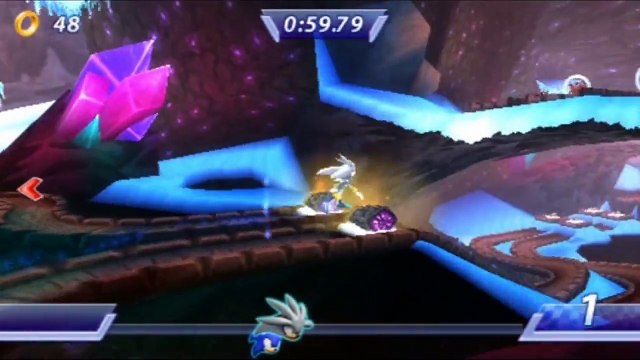 Sonic Rivals - Silver : Zone Crystal Mountain Acte 2