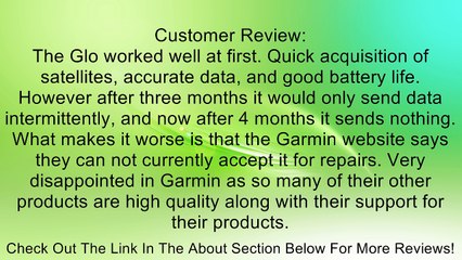 Garmin GLO Portable GPS and GLONASS Receiver with Vehicle Power Cable Review